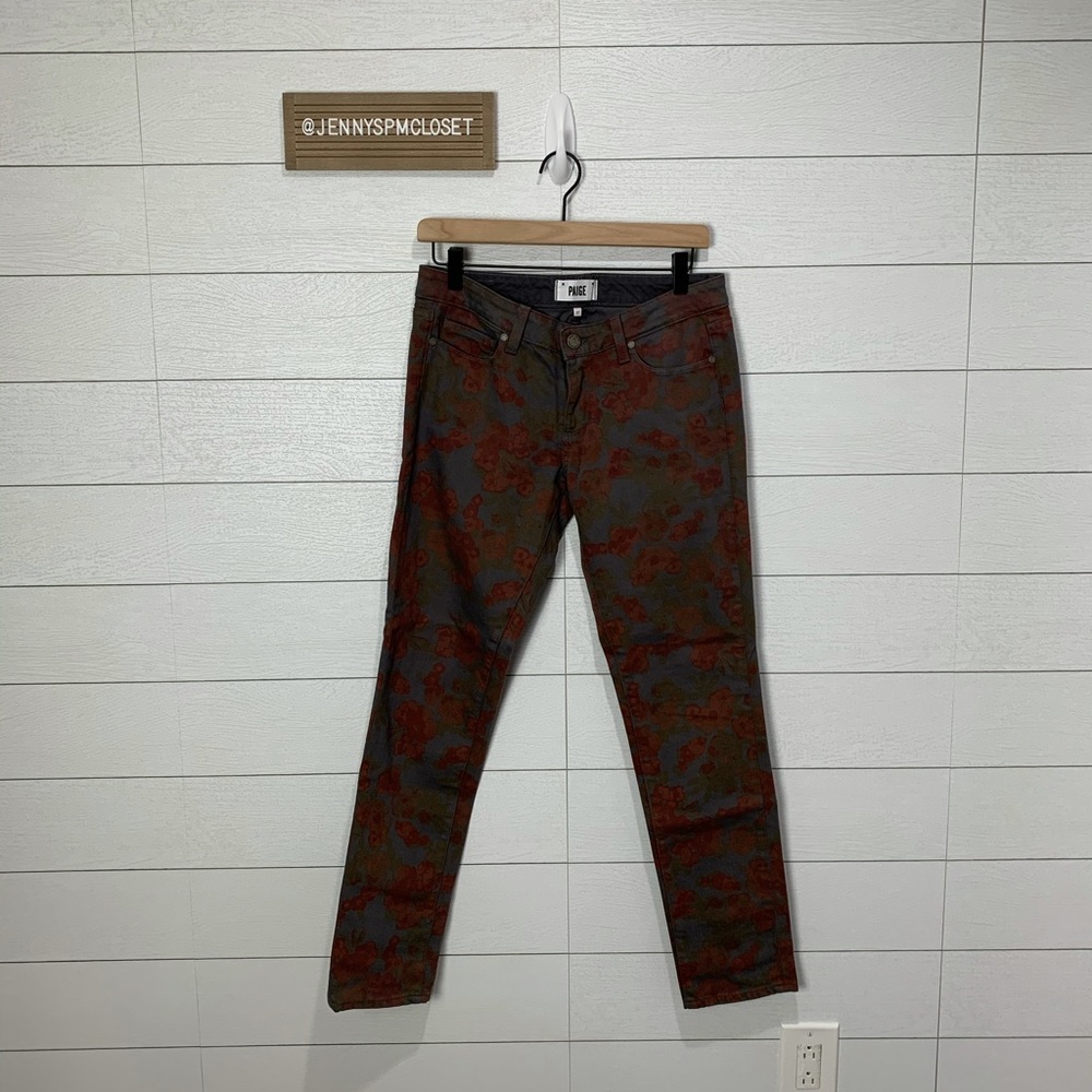 Paige Floral Ankle Jeans Size 27 - Picture 13 of 15